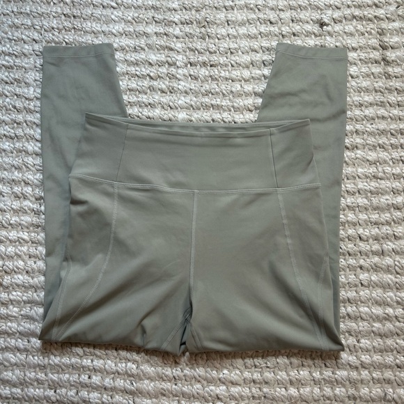 [Girlfriend Collective] Agave Green High Rise Ankle Length Leggings Size Large L - Picture 4 of 6